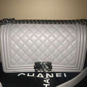 100% authentic Chanel Old medium boy